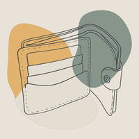 A Wallet With Cards Prominently Displayed In A Top Down View Set Against A White Background — Stock Vector