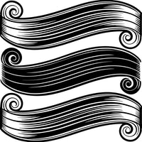 Black And White Swirls On A Background — Stock Vector