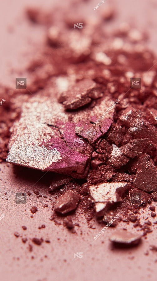 Shattered Pink Glitter Makeup Powder — Stock Photo