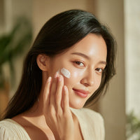 Skincare Routine A Close Up Look At A Woman S Skin Care Regimen — Stock Photo