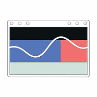 A Laptop Screen A Waveform A Visual Representation Of Audio Data In The Form Of A Graphical Wave Pattern — Stock Vector