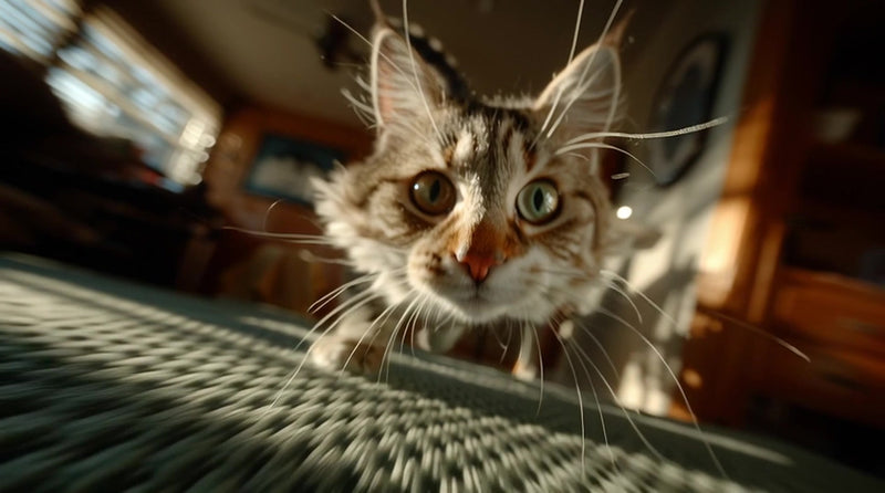 cat with whiskers - Stock Video