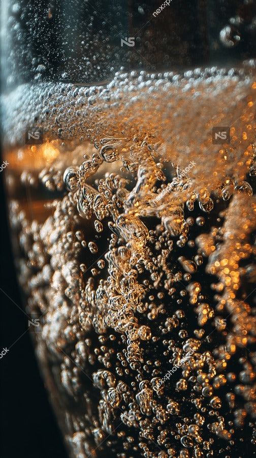 Bubbles In A Glass Of Soda — Stock Photo