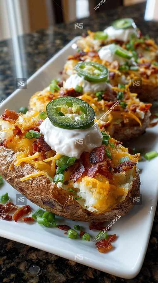 Bacon Wrapped Jalapeno Potatoes On A Plate — Stock Photo