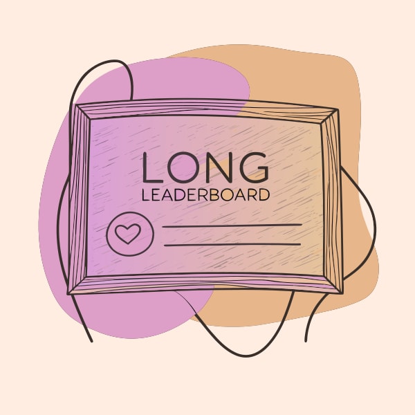 Long Leaderboard — Stock Vector