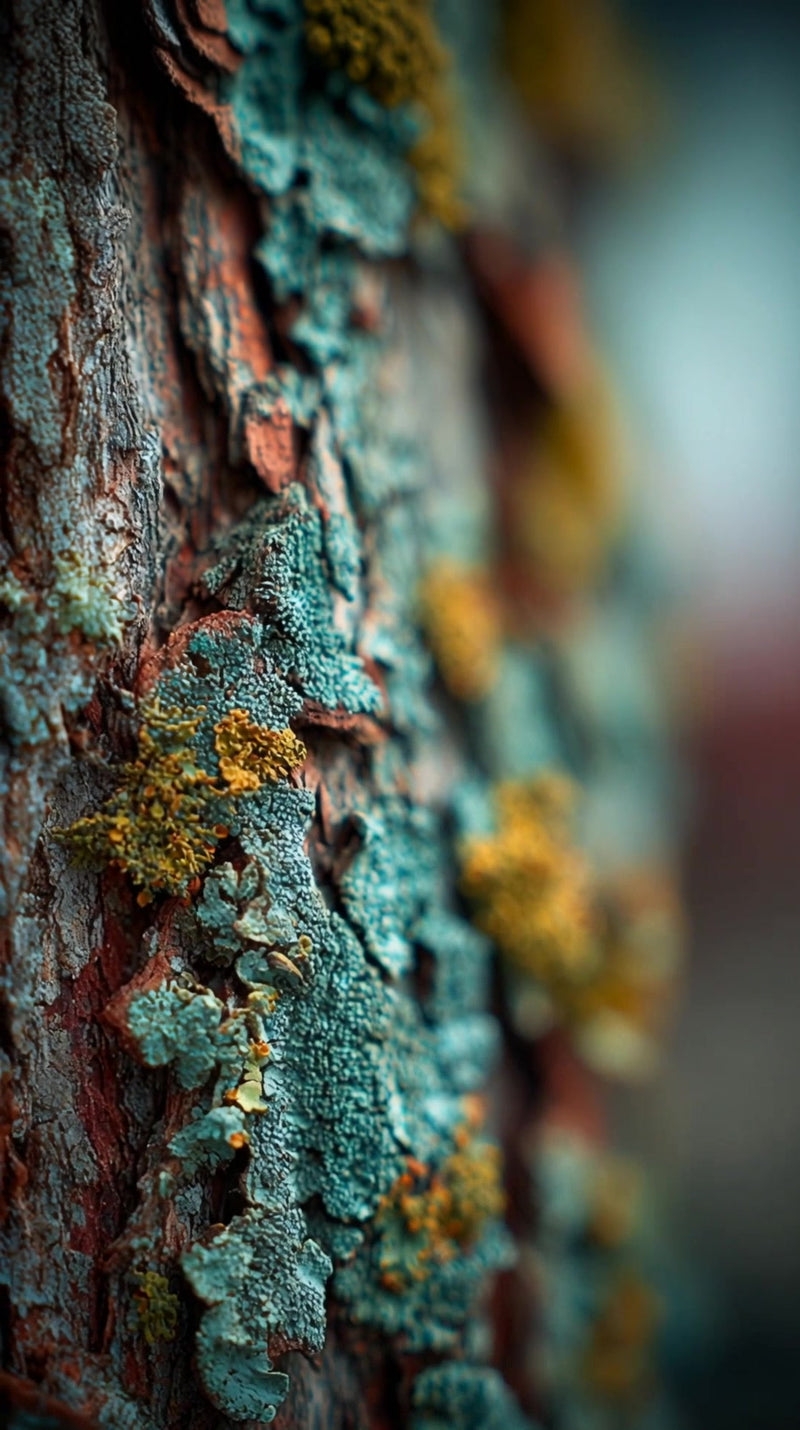 moss covered tree bark - Stock Video