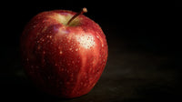 Red Apple With A Single Bite Missing — Stock Photo