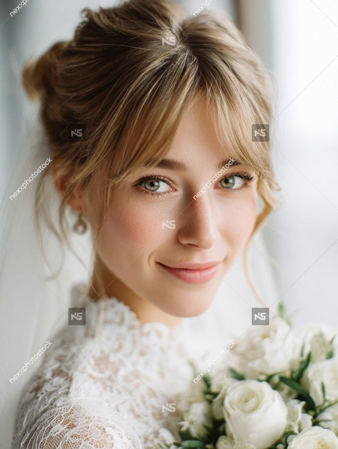 Woman In Wedding Dress — Stock Photo
