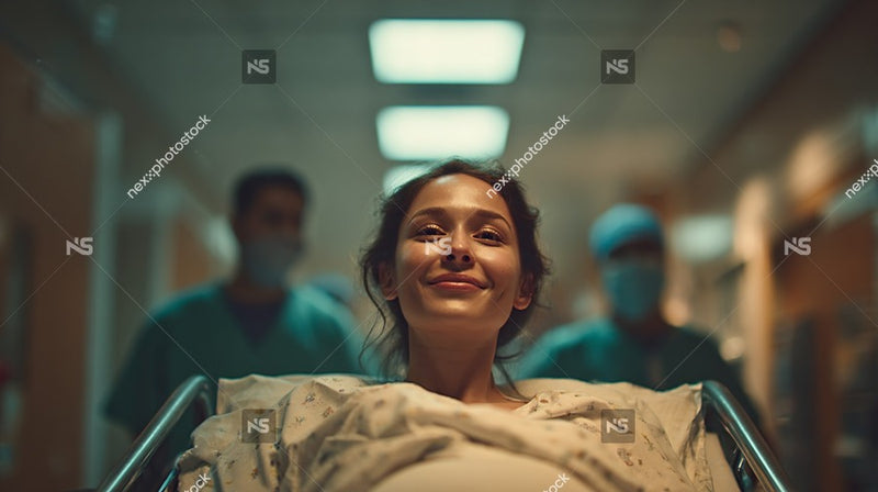 Female Nurse In Hospital Setting Smiling At Camera — Stock Photo