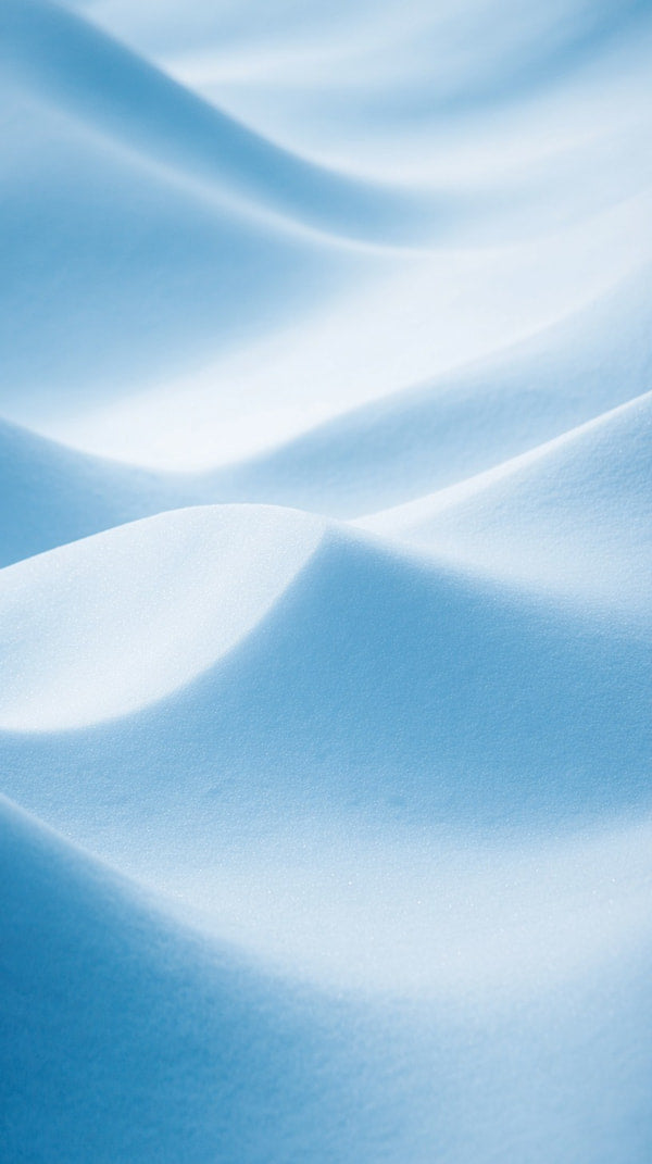 Snow Covered Mountain Landscape With A Blue Sky Background — Stock Photo