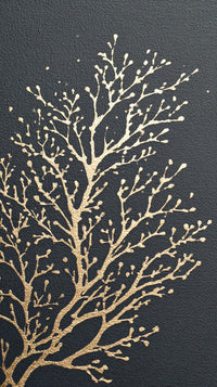 A Decorative Gold Tree Design A Wall Hanging Tabletop Decoration With A Detailed And Intricate Pattern Of Branches And Leaves — Stock Photo