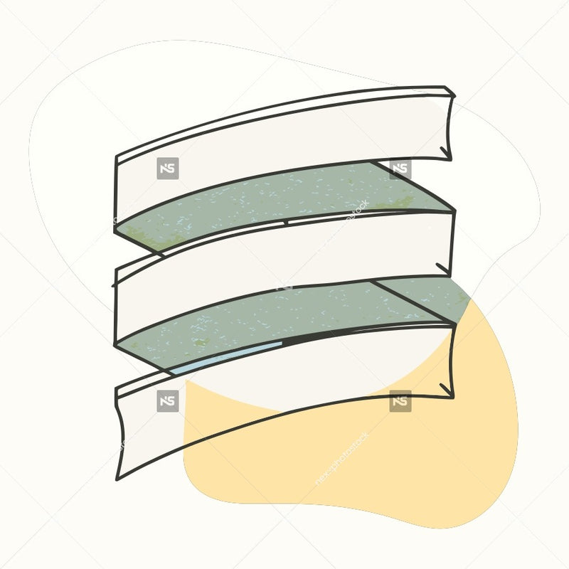 3d Architectural Design Of A Building With Multiple Levels And A Curved Roof Presented In A Top Down Perspective — Stock Vector