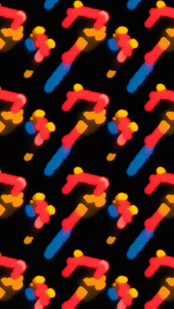 A Digital Graphic A Repeating Pattern Of Red And Blue Blocks Creating An Abstract Design With A Sense Of Depth And Movement — Stock Photo