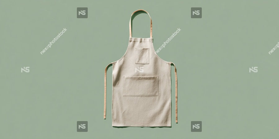A White Apron Is Hanging On A Wall — Stock Photo