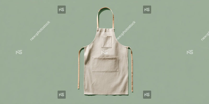 A White Apron Is Hanging On A Wall — Stock Photo