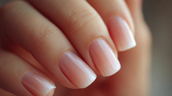 French Manicure With Short Nails — Stock Photo