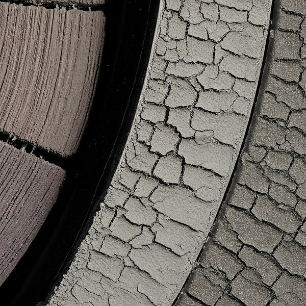 Tire Tread Patterns Showcasing Different Textures And Designs For Optimal Grip On Various Road Surfaces — Stock Illustration
