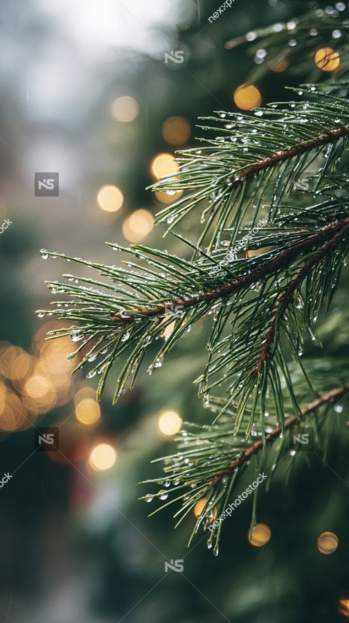 Christmas Tree Lights — Stock Photo