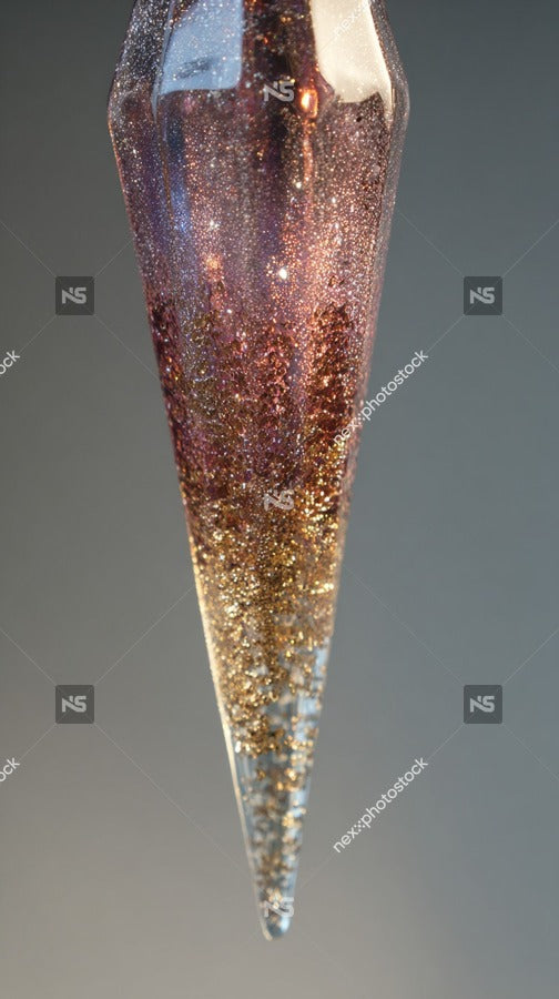 Showcases A Crystal Pointed Star Decoration Which Is Prominently Displayed Against A White Background — Stock Photo