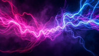 Electric Light Show With Vibrant Purple And Pink Hues Set Against A Dark Background — Stock Photo
