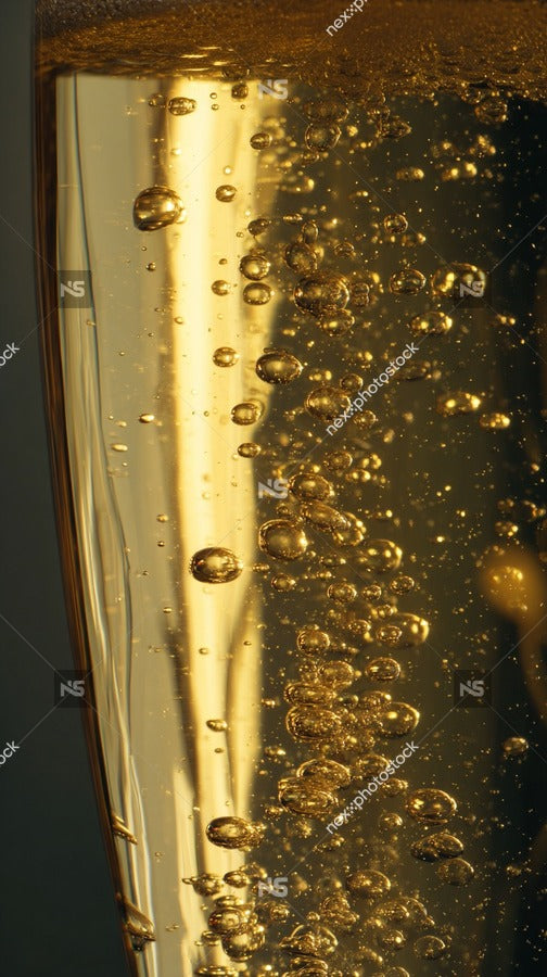 Bubbles In A Glass Of Beer 2 — Stock Photo