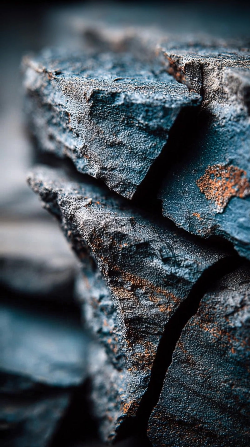 close up view of a stone wall with rough texture showcasing its natural and weathered appearance - Stock Video