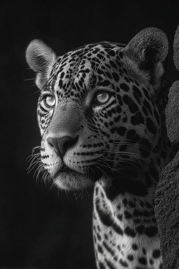 Jaguar Portrait With A Close Up View Of Its Face Showcasing The Animal S Distinctive Features And Patterned Fur — Stock Photo