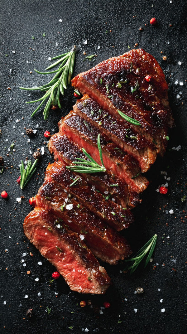 Grilled Steak With Spices — Stock Photo
