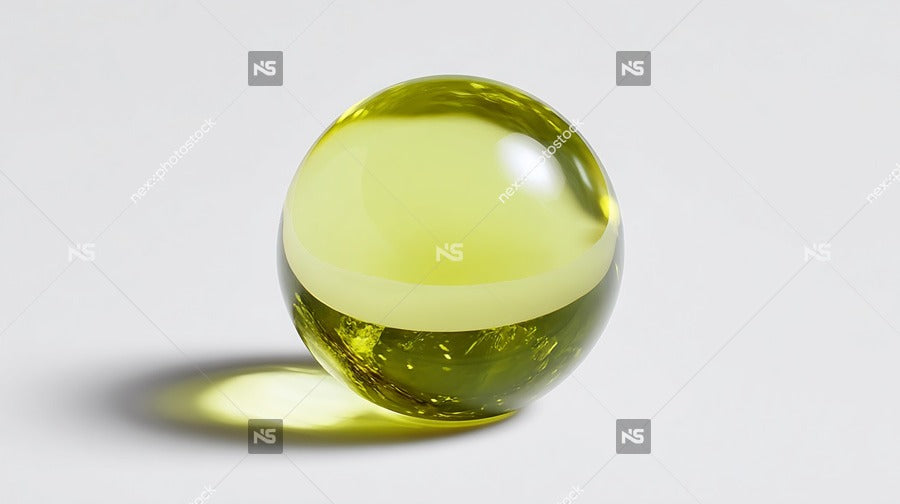 Glass Sphere In A Studio Setting — Stock Photo