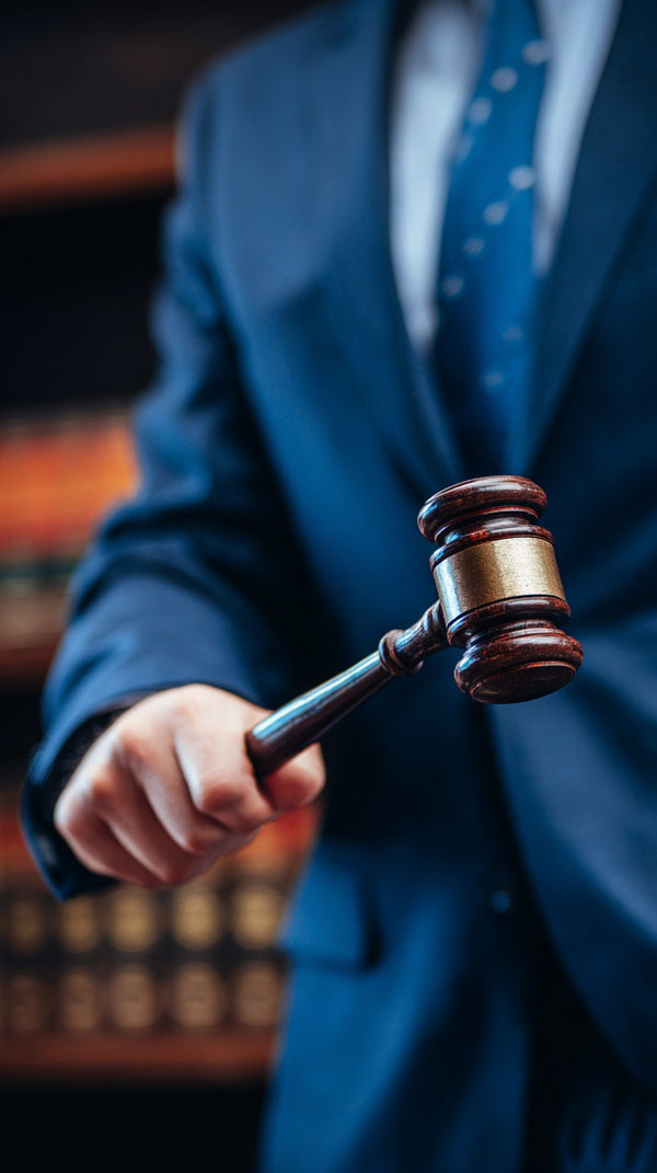 A Judge Holding A Gavel — Stock Photo