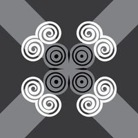 Black And White Swirl Design — Stock Vector