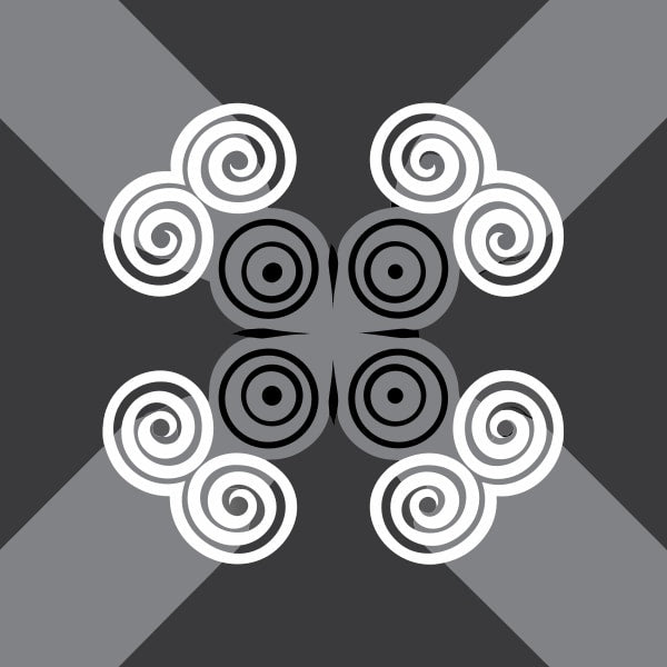 Black And White Swirl Design — Stock Vector