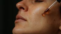 A Close Up Photograph Of A Person S Face With A Focus On Their Skin And Facial Features — Stock Photo