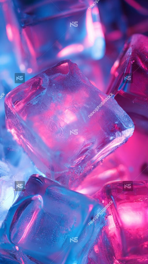 Colorful Ice Cubes — Stock Photo