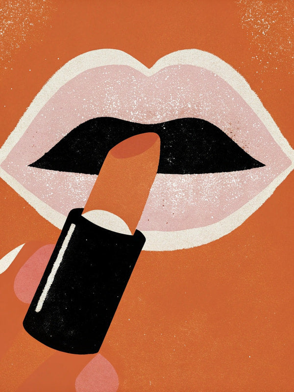 A Vintage Style Illustration Of A Woman S Lips With A Cigarette In Them Symbolizing Silence Censorship — Stock Illustration