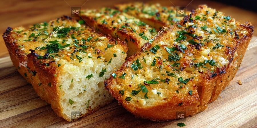 Three Slices Of Breaded And Baked Chicken Breast With Herbs On A Wooden Cutting Board — Stock Photo