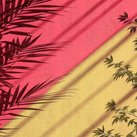 Palm Trees Against Pink Sky — Stock Illustration