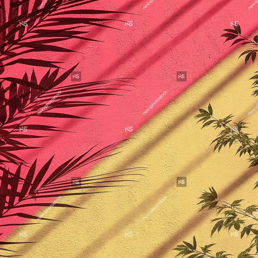 Palm Trees Against Pink Sky — Stock Illustration