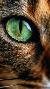 Cat With Green Eye — Stock Photo