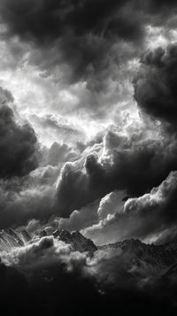 Dark And Stormy Sky With Clouds — Stock Photo