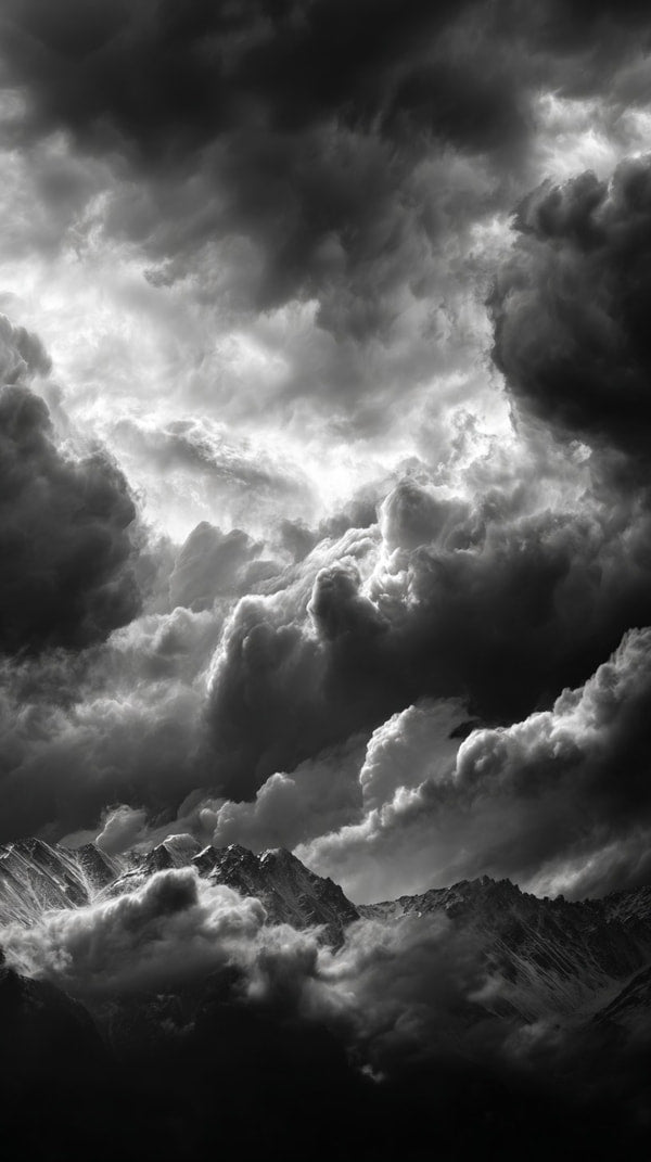 Dark And Stormy Sky With Clouds — Stock Photo