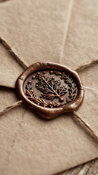 A Rustic Seal On Brown Paper — Stock Photo