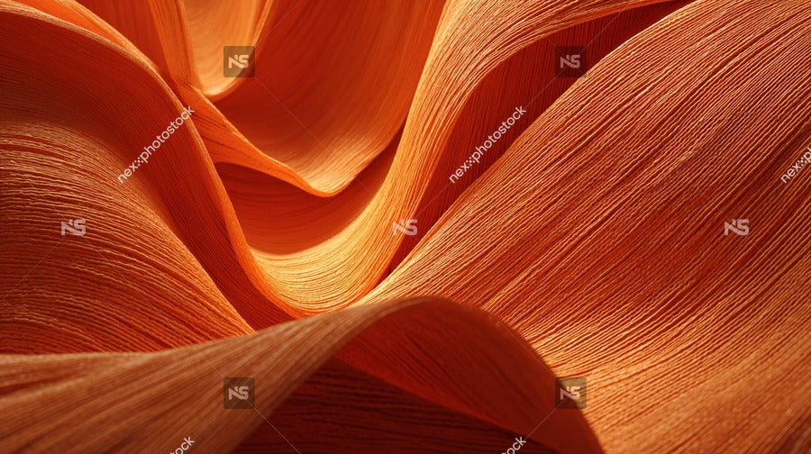 Showcases A Close Up View Of Red Silk Fabric With Its Intricate Texture And Vibrant Color Dominating The Frame — Stock Photo