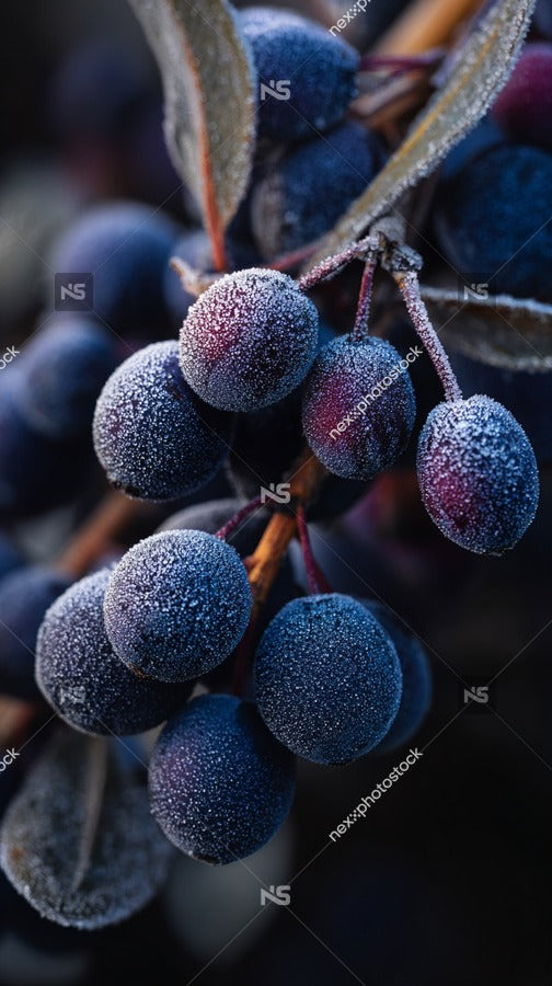 Berries With Ice Crystals 2 — Stock Photo