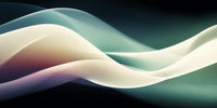 Colorful Abstract Art Wavy Lines And Shapes In A Dark Background — Stock Photo