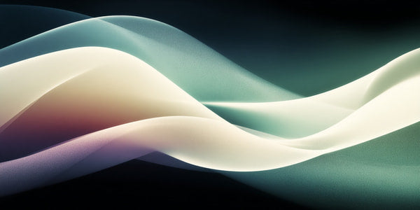 Colorful Abstract Art Wavy Lines And Shapes In A Dark Background — Stock Photo