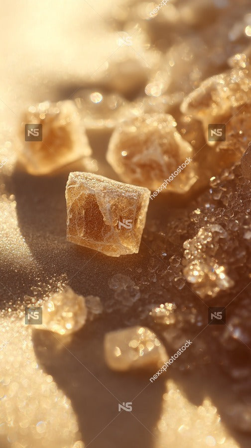 Sugar Cubes On A Table — Stock Photo